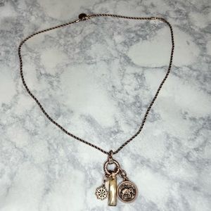 Alex and Ani Rose Gold Wisdom Trio Necklace